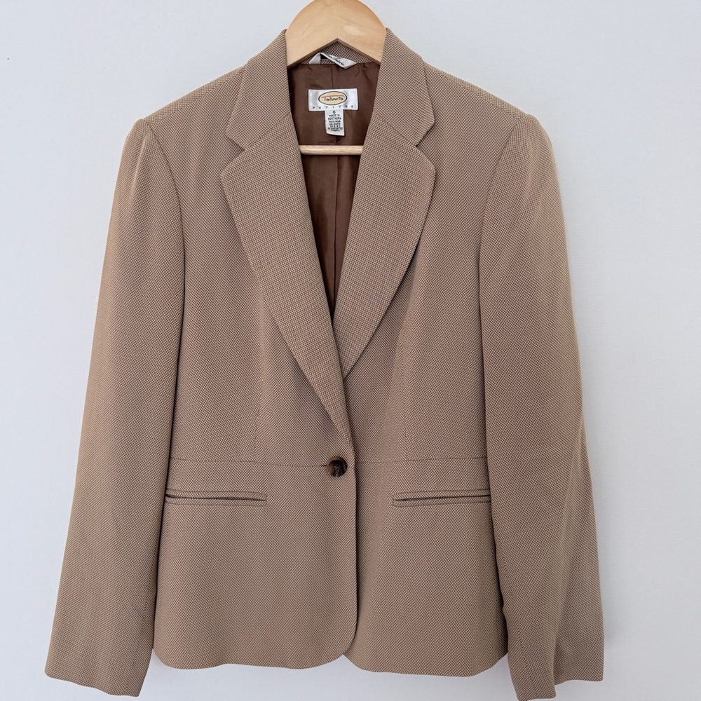 Talbots Camel Single Button Jacket Size 6 - image 1